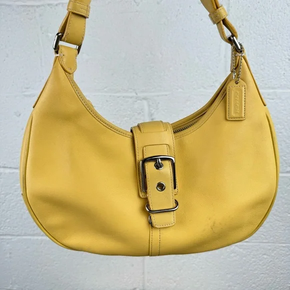 Coach | Bags | Coach Hamptons Leather Zip Buckle Flap Hobo